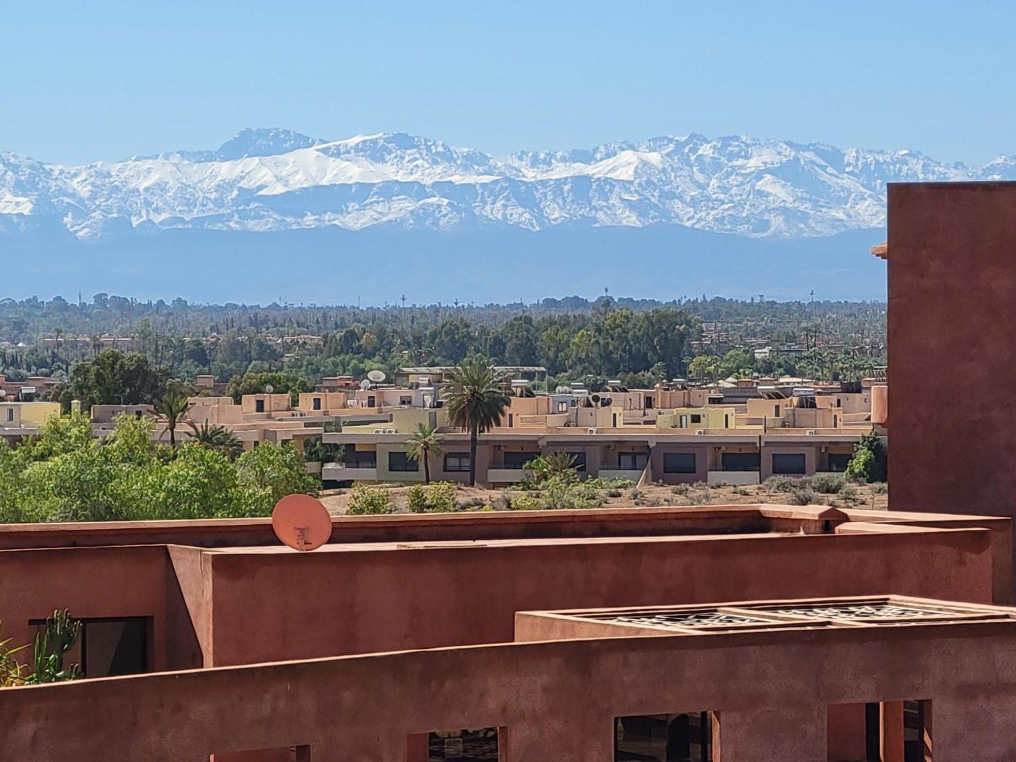Appartement Appart Vue Piscine Et Montagne Marrakech à Marrakesh Extérieur photo